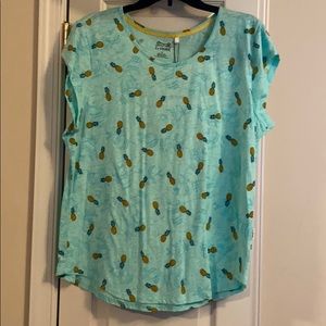 Le Tigre Pineapple Print Tee